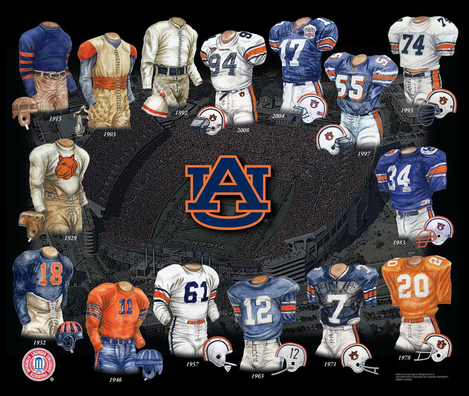 Download this Warblogle Visual History The Auburn Football Uniform picture