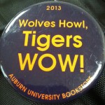 Arkansas State Gameday Button: Wolves Howl, Tigers WOW