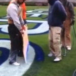 Pat Dye Field Getting Its Iron Bowl Blue On
