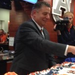 Bruce Pearl Cuts His Own Birthday Cake