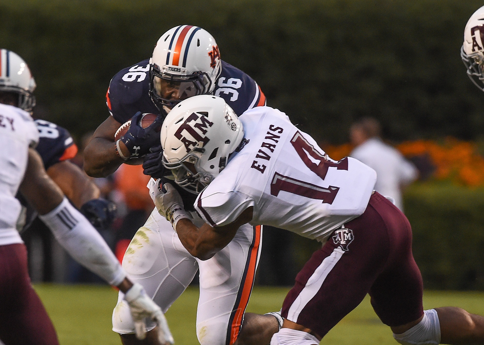 Kamryn Pettway (36). Auburn vs Texas A&M football game on Saturday, Sept. 17, 2016 in Auburn, Ala. Dakota Sumpter/Auburn Athletics
