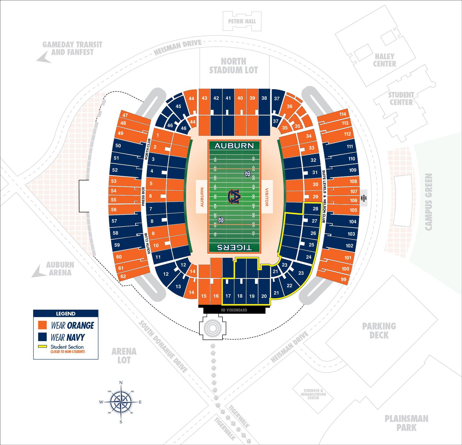 stripe the stadium for mississippi state auburn football stadium seating chart